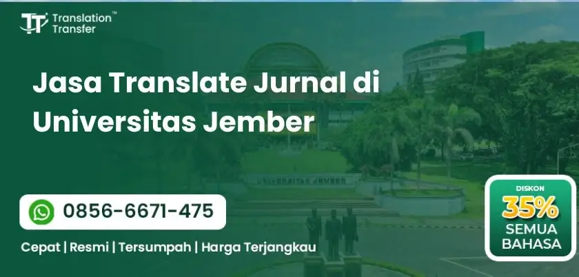 Jasa Translate Jurnal di Universitas Jember