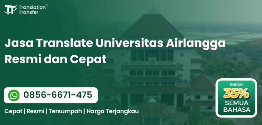 Jasa Translate Universitas Airlangga Resmi dan Cepat