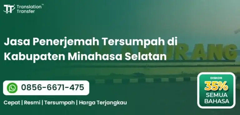 Jasa Penerjemah Tersumpah di Kabupaten Minahasa Selatan