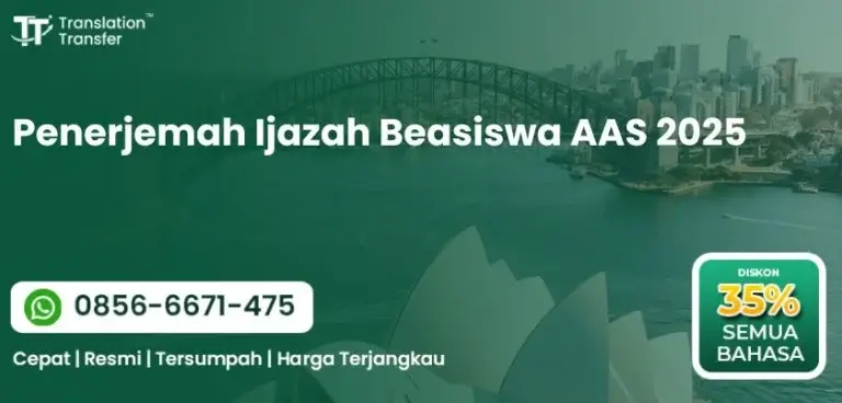 Penerjemah Ijazah Beasiswa AAS 2025