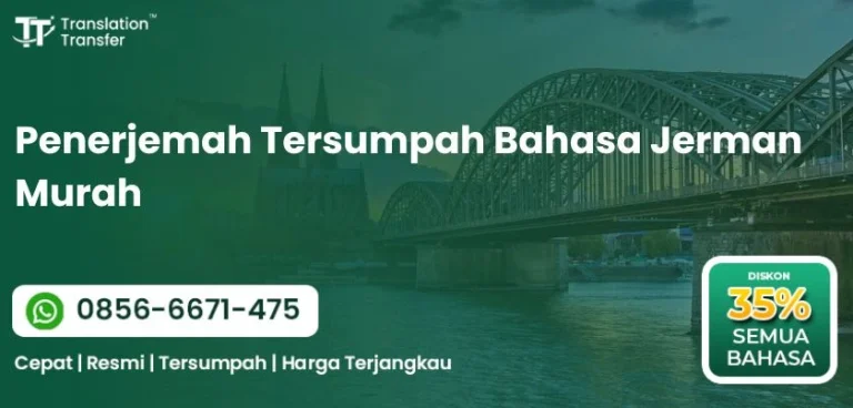 Penerjemah Tersumpah Bahasa Jerman Murah