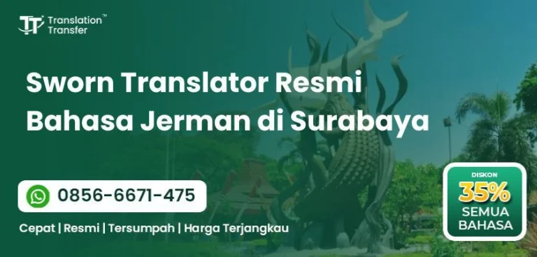 Sworn Translator Resmi Bahasa Jerman di Surabaya