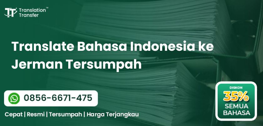 Translate Bahasa Indonesia ke Jerman Tersumpah