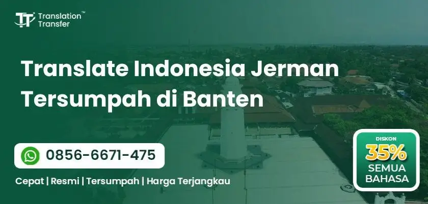 Translate Indonesia Jerman Tersumpah di Banten