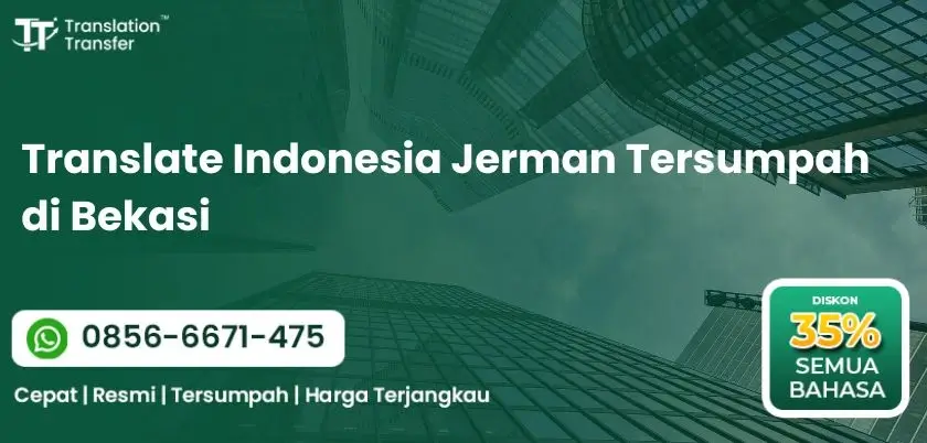 Translate Indonesia Jerman Tersumpah di Bekasi