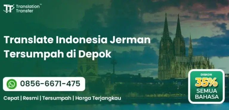 Translate Indonesia Jerman Tersumpah di Depok