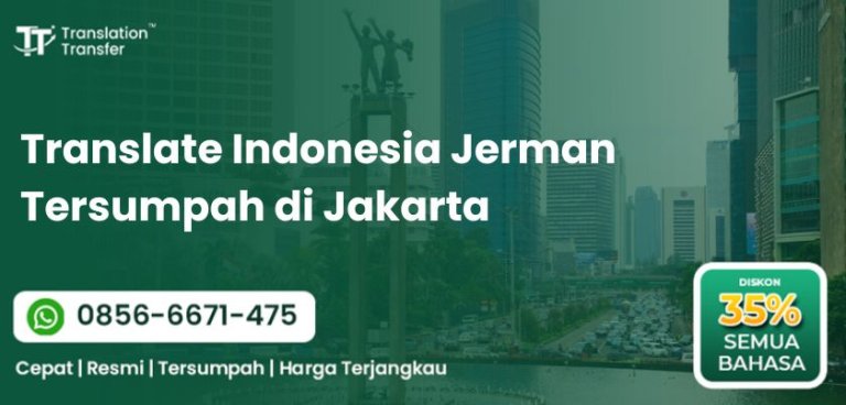 Translate Indonesia Jerman Tersumpah di Jakarta