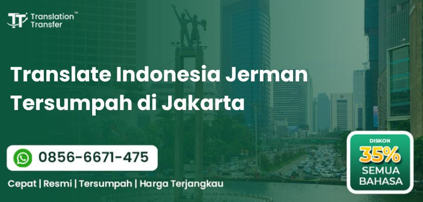 Translate Indonesia Jerman Tersumpah di Jakarta