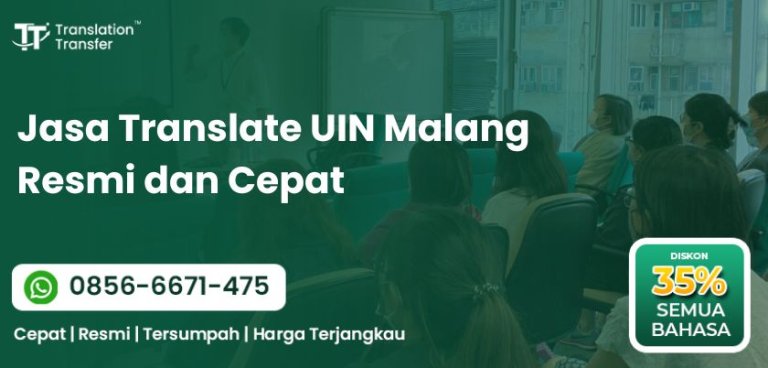 Jasa Translate UIN Malang Resmi dan Cepat