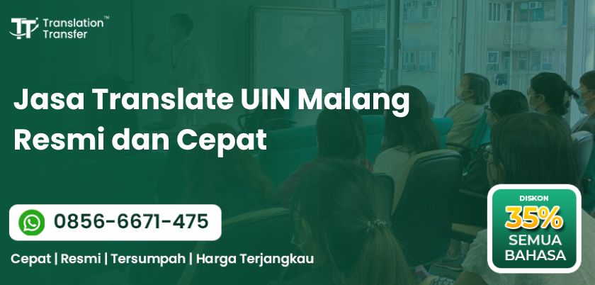 Jasa Translate UIN Malang Resmi dan Cepat
