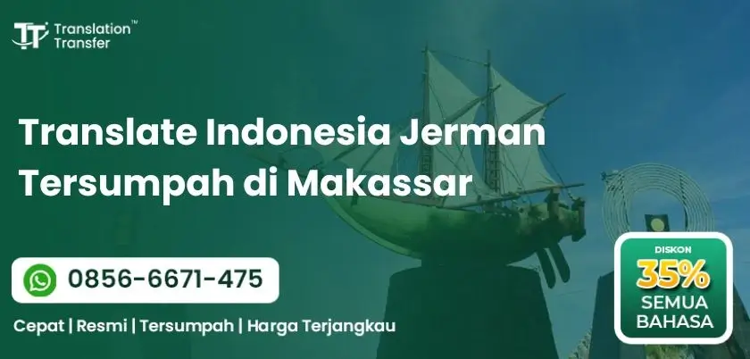 Translate Indonesia Jerman Tersumpah di Makassar
