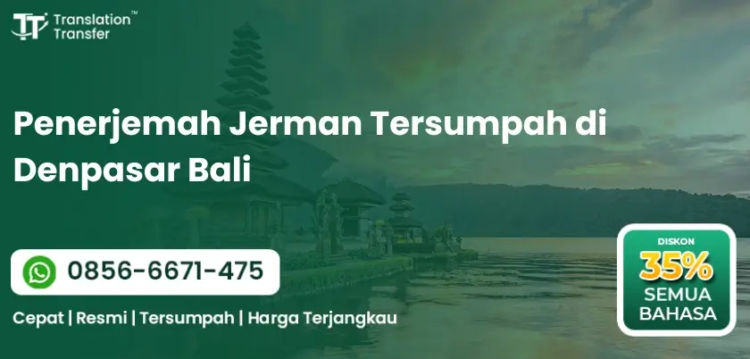 Penerjemah Jerman Tersumpah di Denpasar Bali