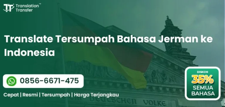Translate Tersumpah Bahasa Jerman ke Indonesia