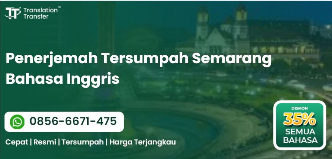 Penerjemah Tersumpah Semarang Bahasa Inggris