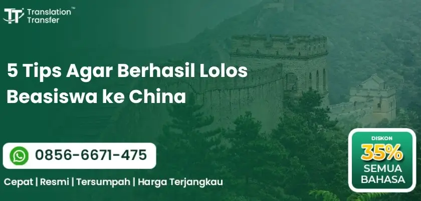 5 Tips Agar Berhasil Lolos Beasiswa ke China