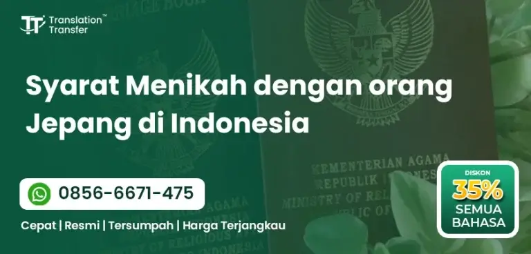 Syarat Menikah dengan orang Jepang di Indonesia