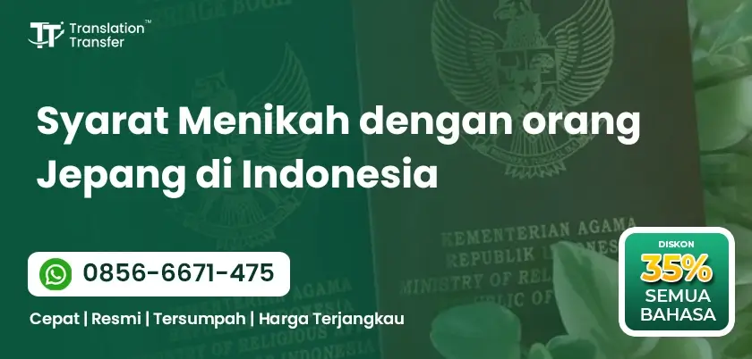 Syarat Menikah dengan orang Jepang di Indonesia