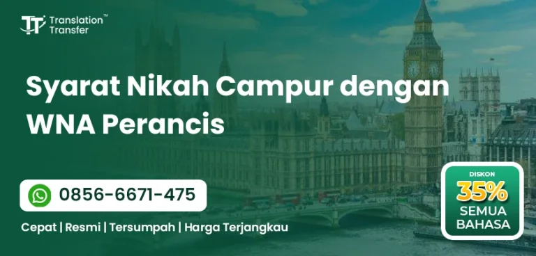 Syarat Nikah Campur dengan WNA Perancis
