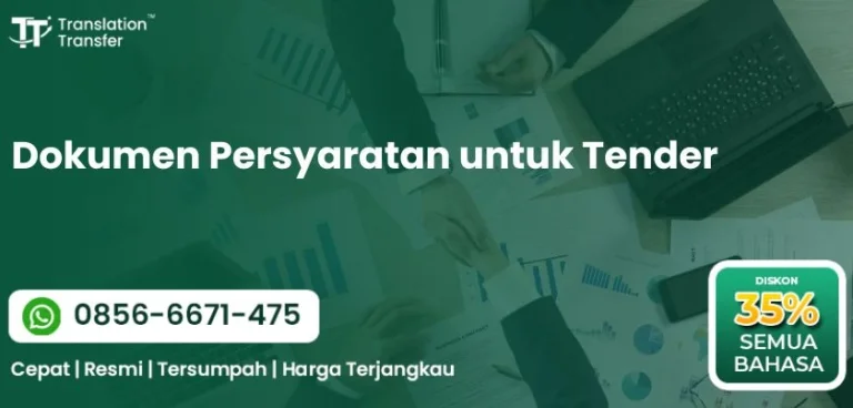 Dokumen Persyaratan untuk Tender