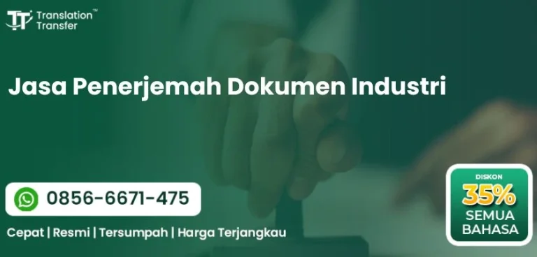 Jasa Penerjemah Dokumen Industri