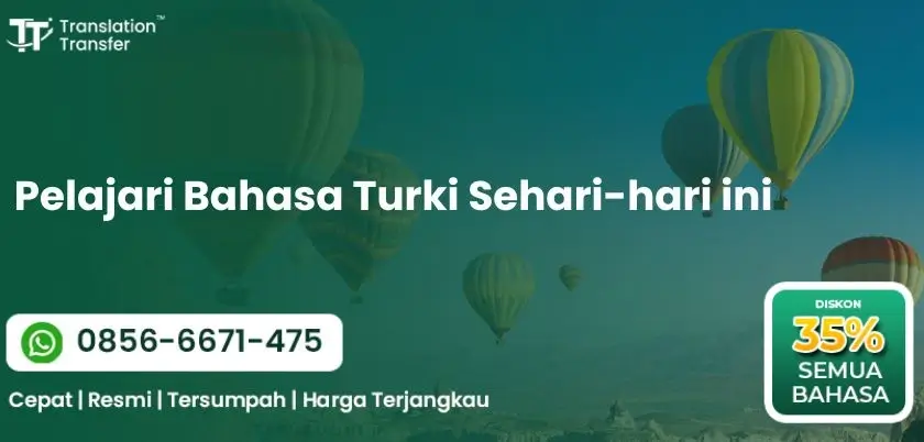 Pelajari Bahasa Turki Sehari-hari ini