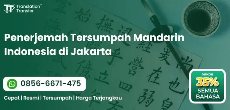Penerjemah Tersumpah Mandarin Indonesia di Jakarta