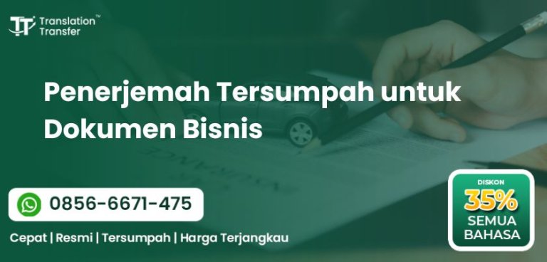 Penerjemah Tersumpah untuk Dokumen Bisnis