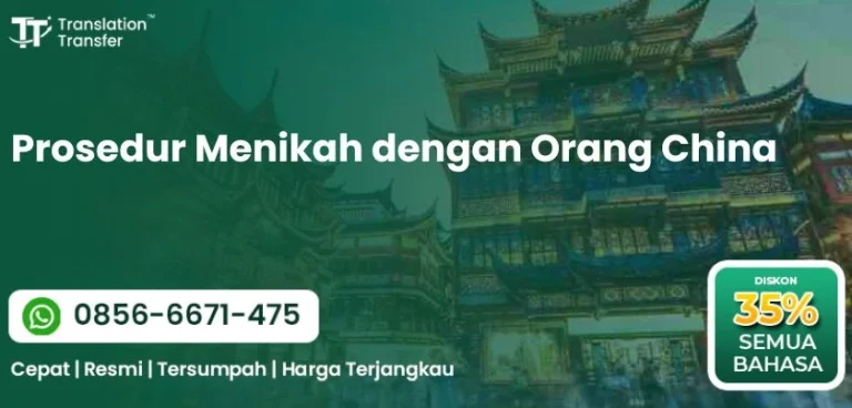 Prosedur Menikah dengan Orang China