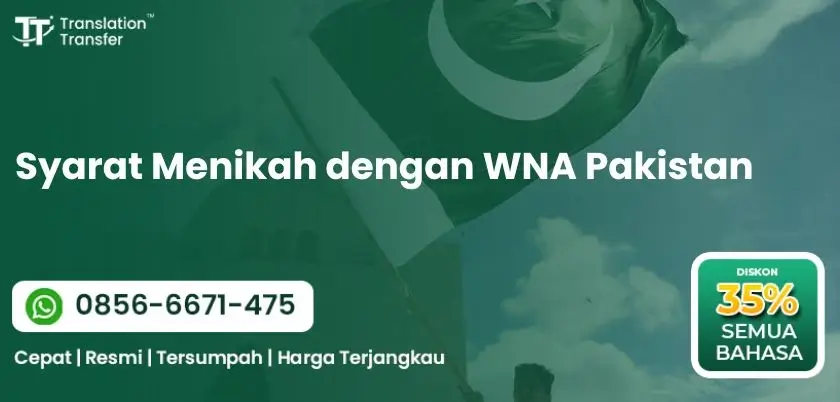 Syarat Menikah dengan WNA Pakistan