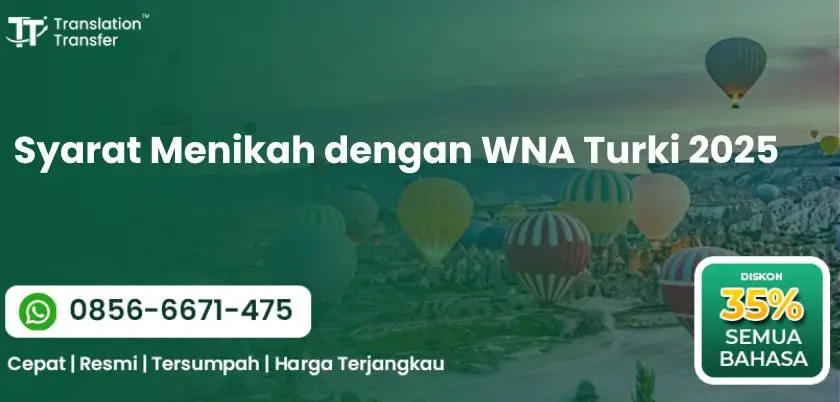 Syarat Menikah dengan WNA Turki 2025