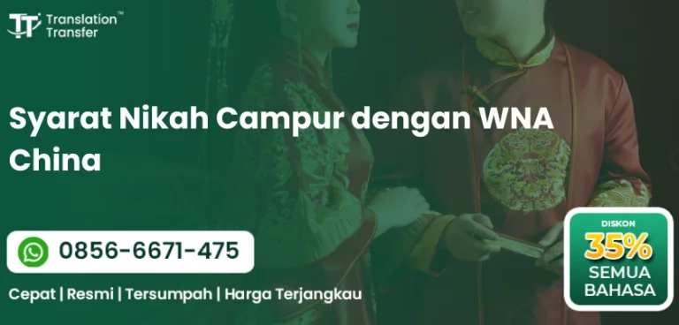 Syarat Nikah Campur dengan WNA China