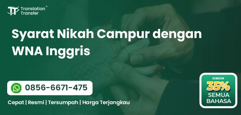 Syarat Nikah Campur dengan WNA Inggris