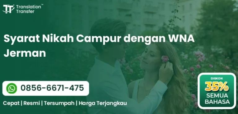 Syarat Nikah Campur dengan WNA Jerman