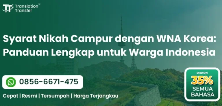 Syarat Nikah Campur dengan WNA Korea