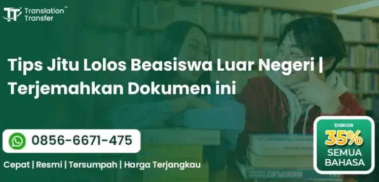 Tips Jitu Lolos Beasiswa Luar Negeri | Terjemahkan Dokumen ini