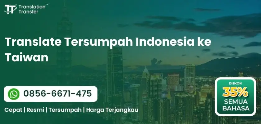 Translate Tersumpah Indonesia ke Taiwan