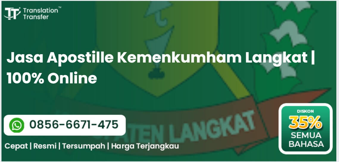 Jasa Apostille Kemenkumham Langkat |100% Online
