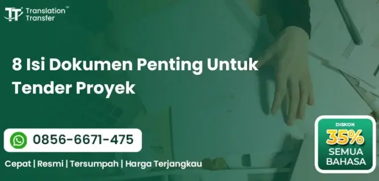 8 Isi Dokumen Penting Untuk Tender Proyek