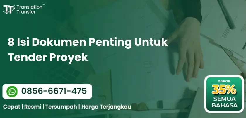 8 Isi Dokumen Penting Untuk Tender Proyek