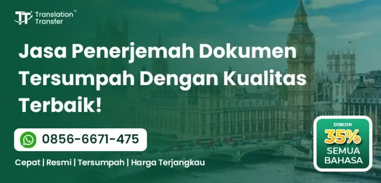 Jasa Penerjemah Dokumen Tersumpah Dengan Kualitas Terbaik!