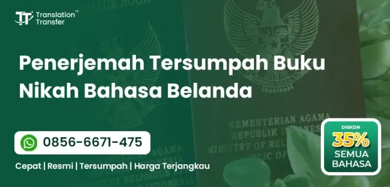 Penerjemah Tersumpah Buku Nikah Bahasa Belanda