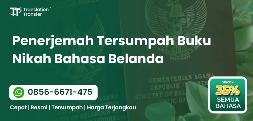 Penerjemah Tersumpah Buku Nikah Bahasa Belanda