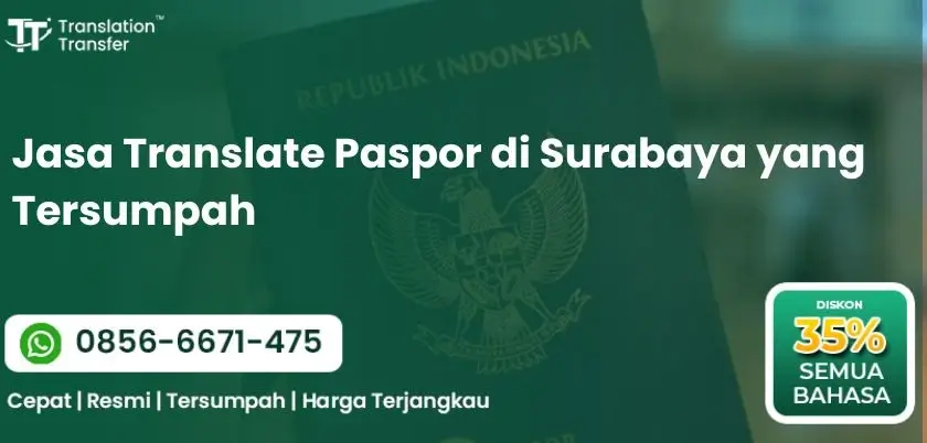 Jasa Translate Paspor di Surabaya yang Tersumpah