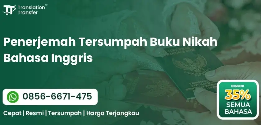 Penerjemah Tersumpah Buku Nikah Bahasa Inggris