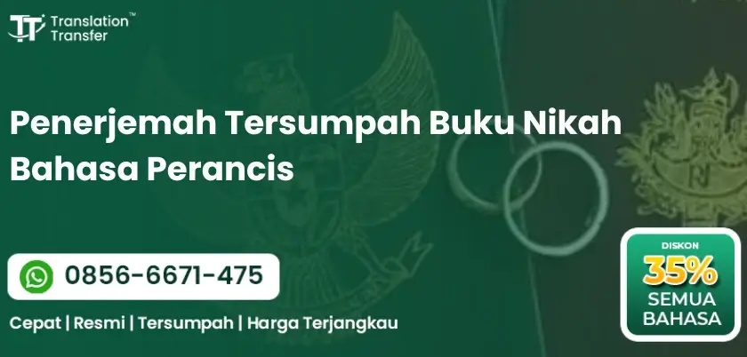 Penerjemah Tersumpah Buku Nikah Bahasa Perancis