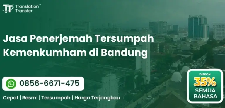 Jasa Penerjemah Tersumpah Kemenkumham di Bandung