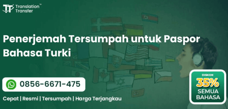 Penerjemah Tersumpah untuk Paspor Bahasa Turki