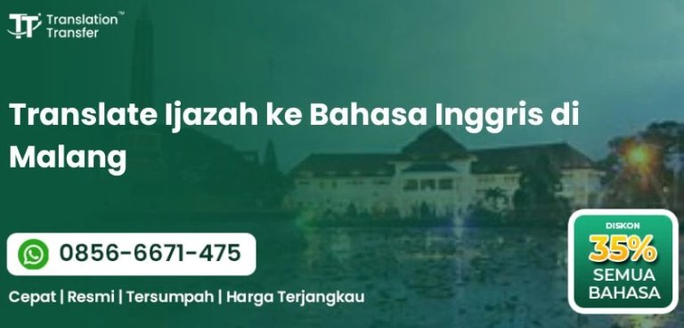 Translate Ijazah ke Bahasa Inggris di Malang
