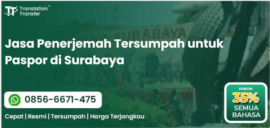 Jasa Penerjemah Tersumpah untuk Paspor di Surabaya