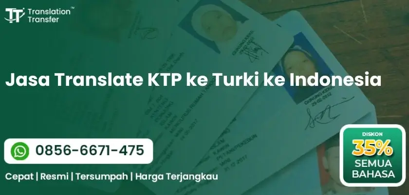 Jasa Translate KTP ke Turki ke Indonesia
